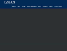 Tablet Screenshot of haydenps.com